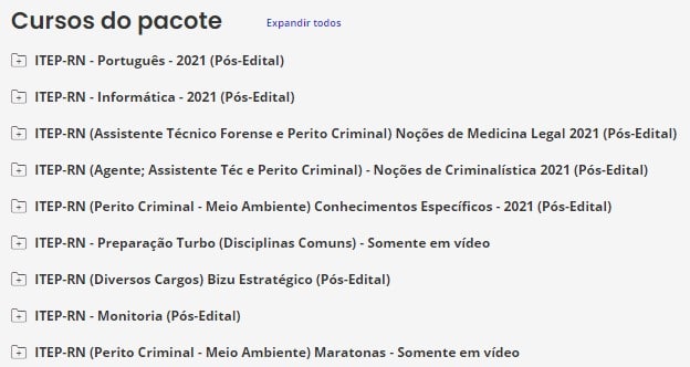 ITEP-RN (Perito Criminal - Meio Ambiente) Pacote 2021 (Pós-Edital)