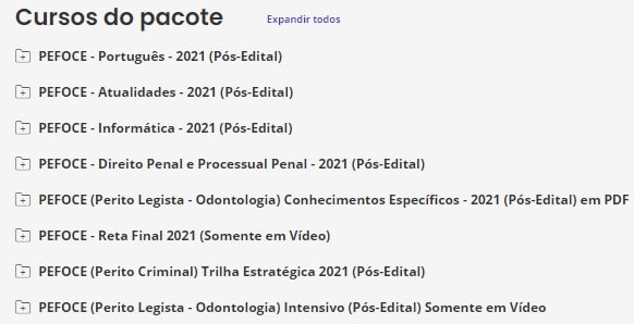PEFOCE (Perito Legista - Odontologia) Pacote Completo - 2021 (Pós-Edital)