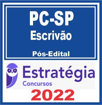 PC-SP (Escrivão) Pacote Completo - 2022 (Pós-Edital)