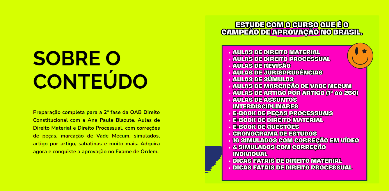 conteúdo oab blazute