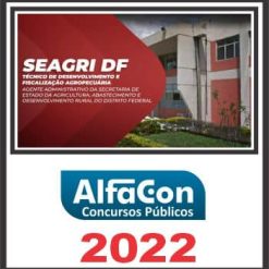 SEAGRI DF (TÉCNICO DE DESENVOLVIMENTO E FISCALIZAÇÃO AGROPECUÁRIA) PÓS EDITAL - ALFACON 2022